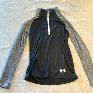 Gray and black boys under armour